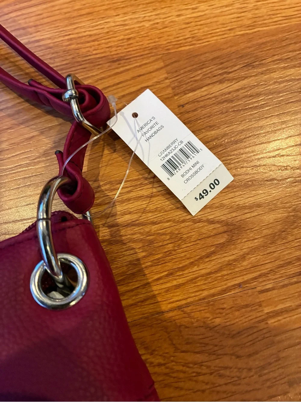 New Rosetti Burgundy Floral Crossbody Bag